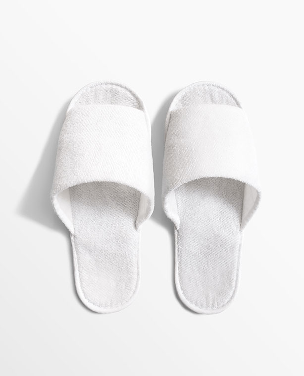 black disposable slippers