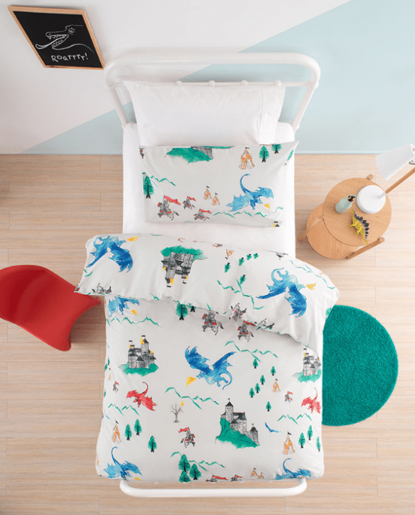 Linen House Dragons Duvet Cover Set with Studds